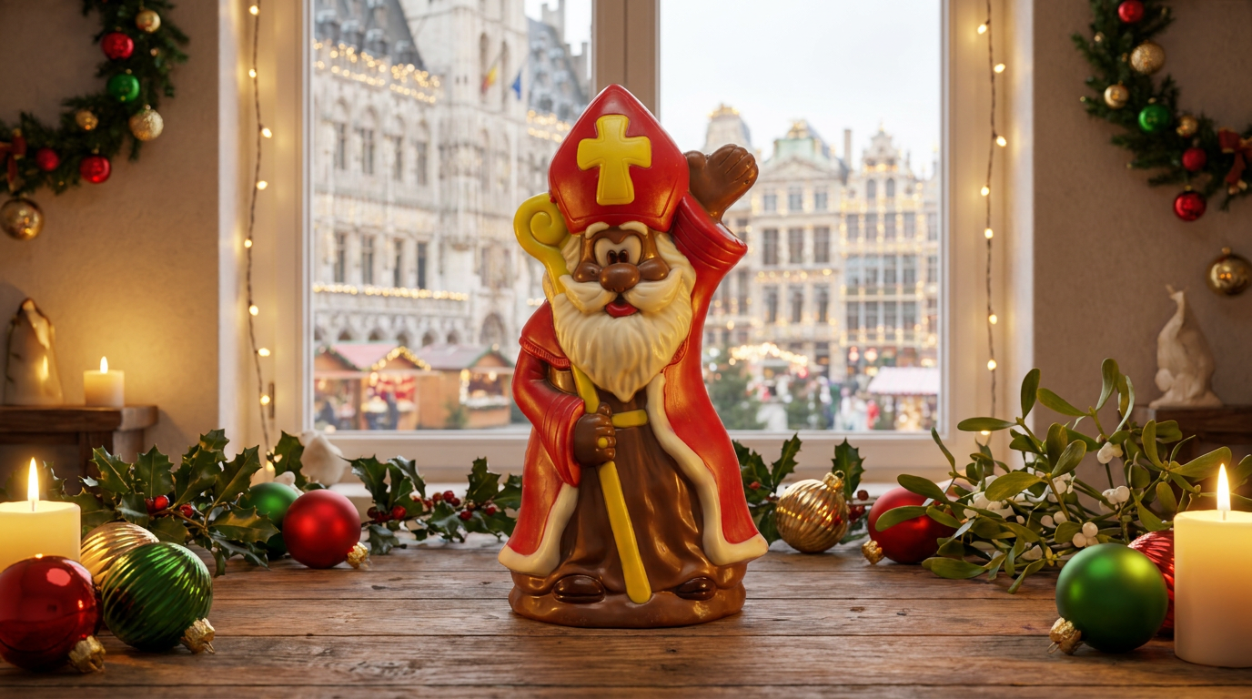 Milk chocolate Saint Nicholas: Belgian festive sceptre 30grs