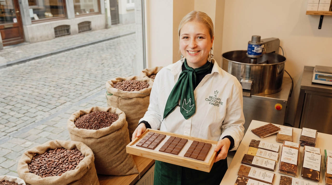 Bean to bar Brussels chocolate made from scratch