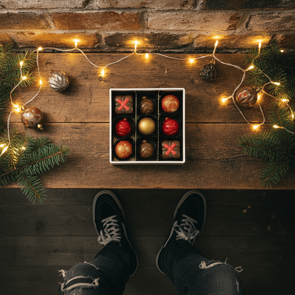 The Christmas praline gift box: 9 Belgian chocolates