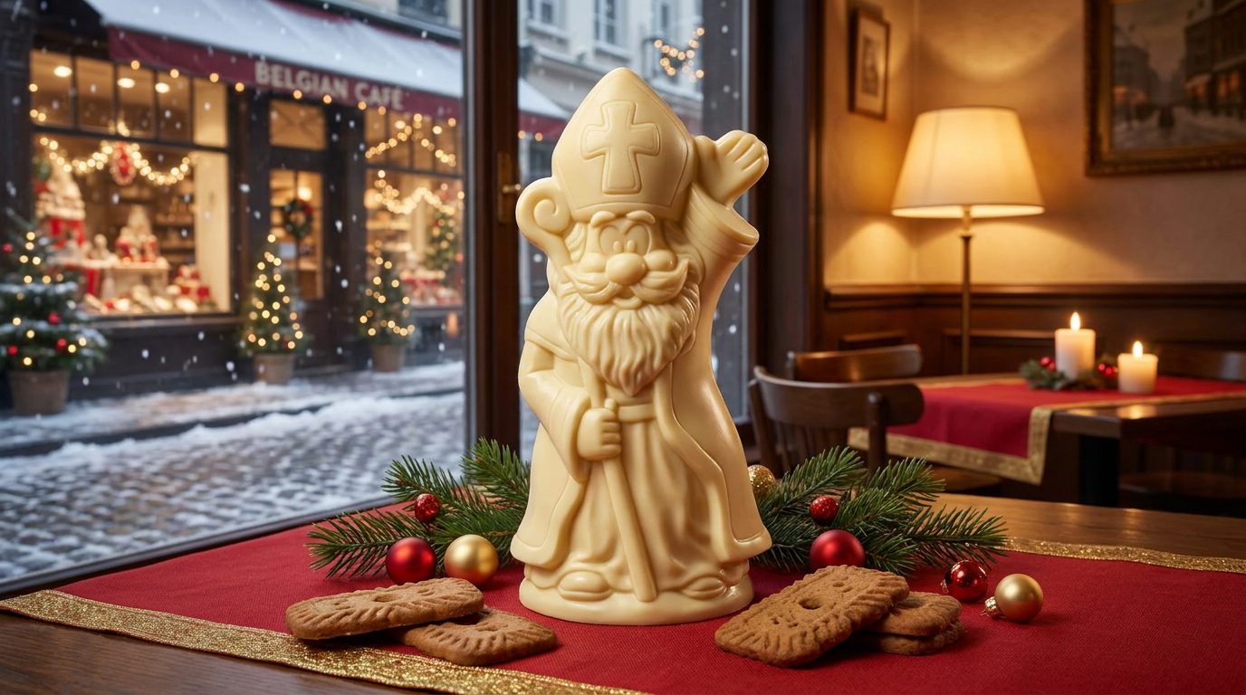White chocolate Saint Nicholas sceptre 250grs