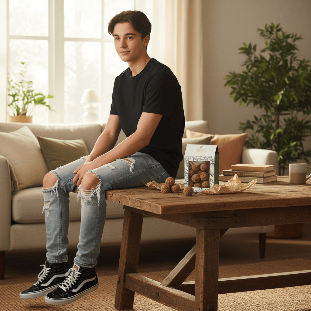 Belgian truffles with speculoos: gourmet chocolate delight