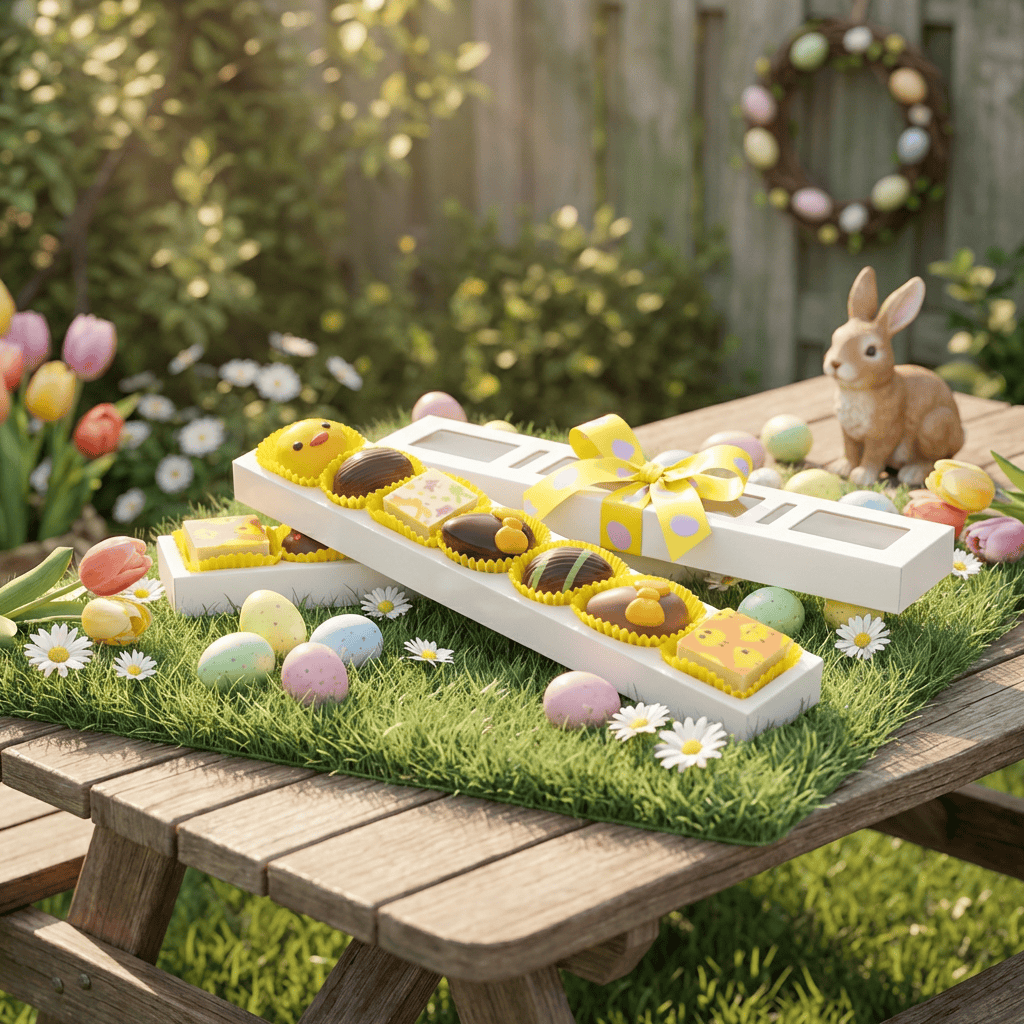 Belgian Easter pralines: 7 mixed Pralines stick 105g