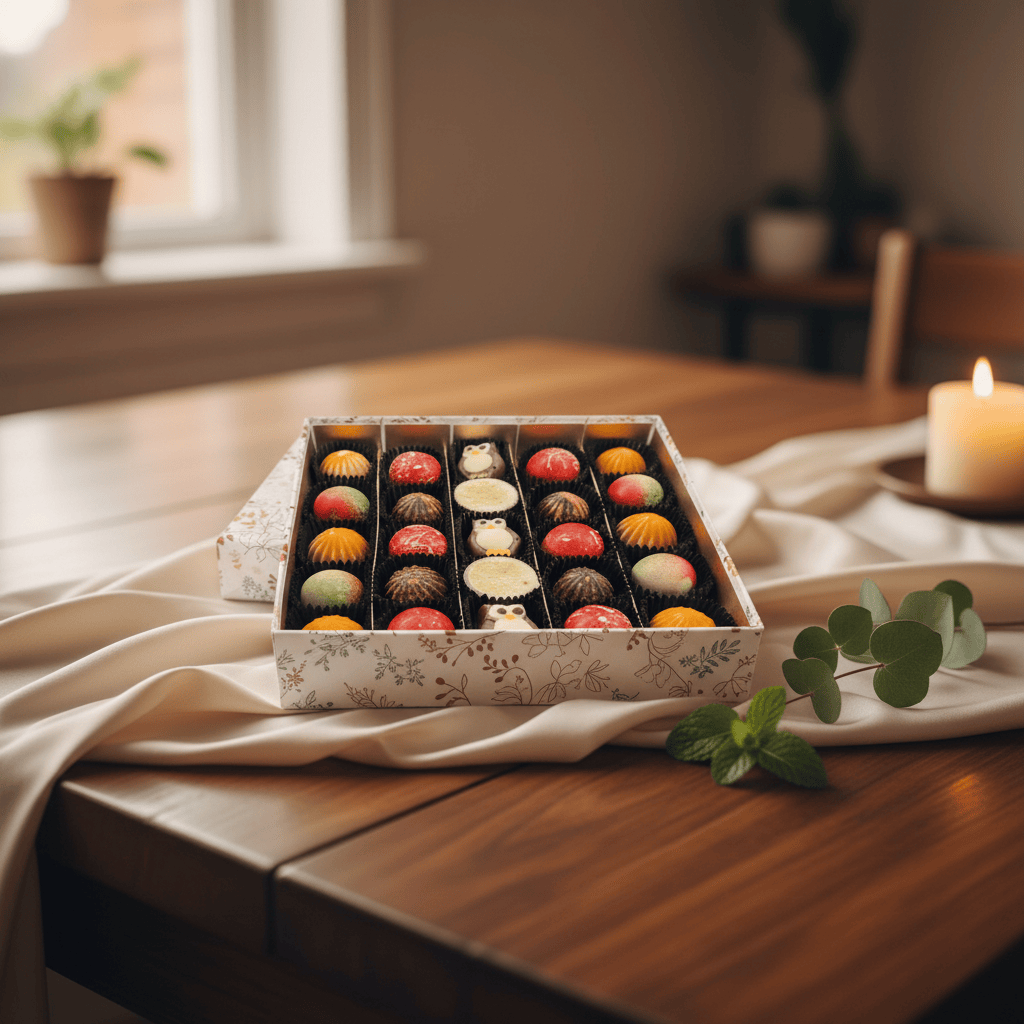 Warm shadow pralines: Belgian chocolates for autumn gifting