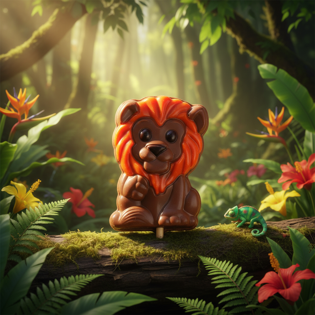 Chocolate zoo on a stick