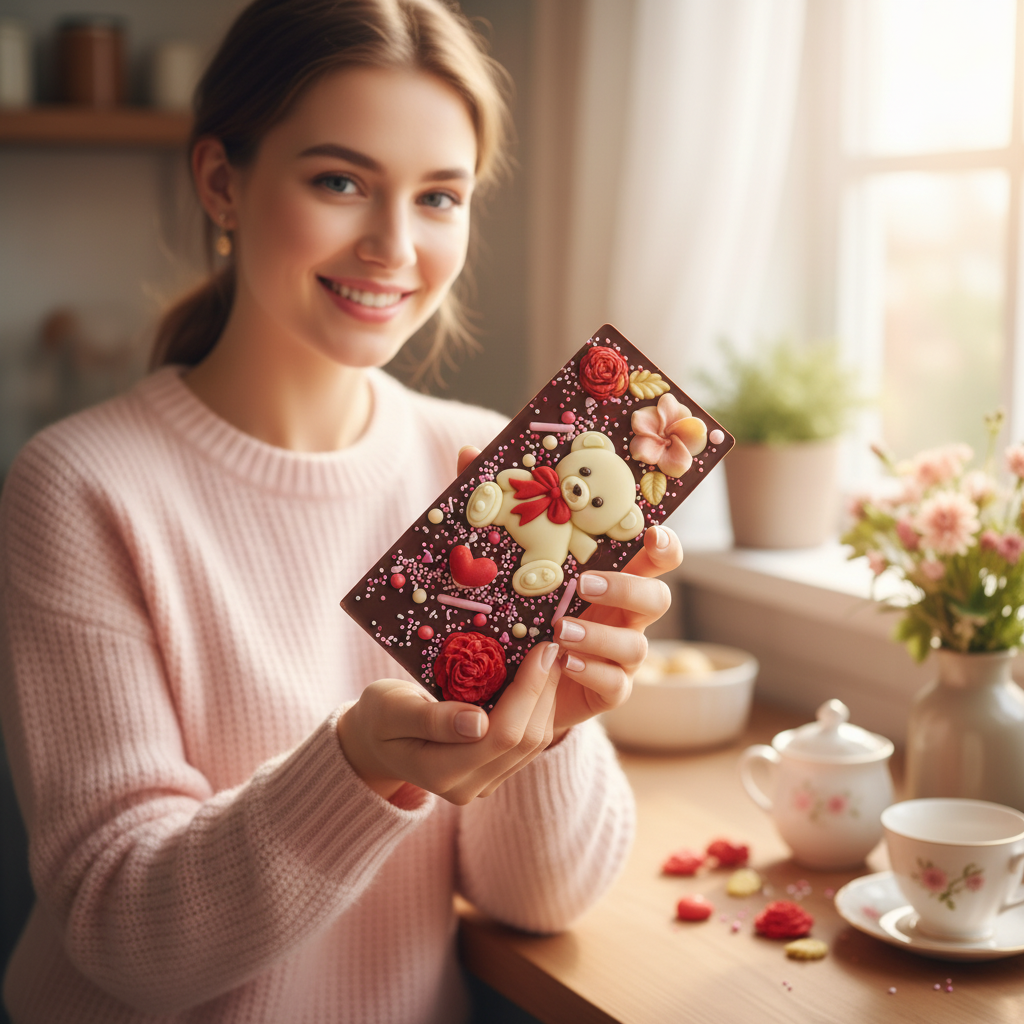 Zartbitterschokoladen-Liebesbär-Riegel 120g