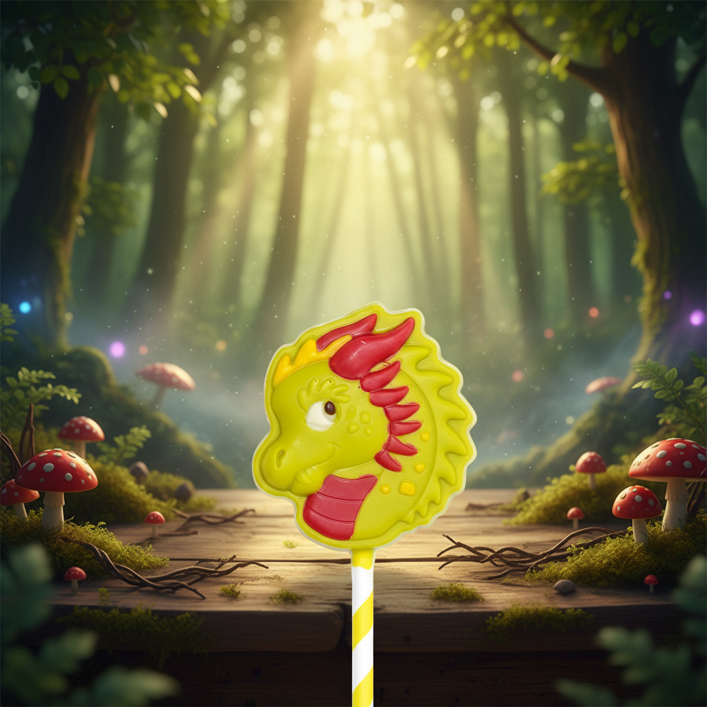 Weißer Schokoladen-Drachenlutscher 20g