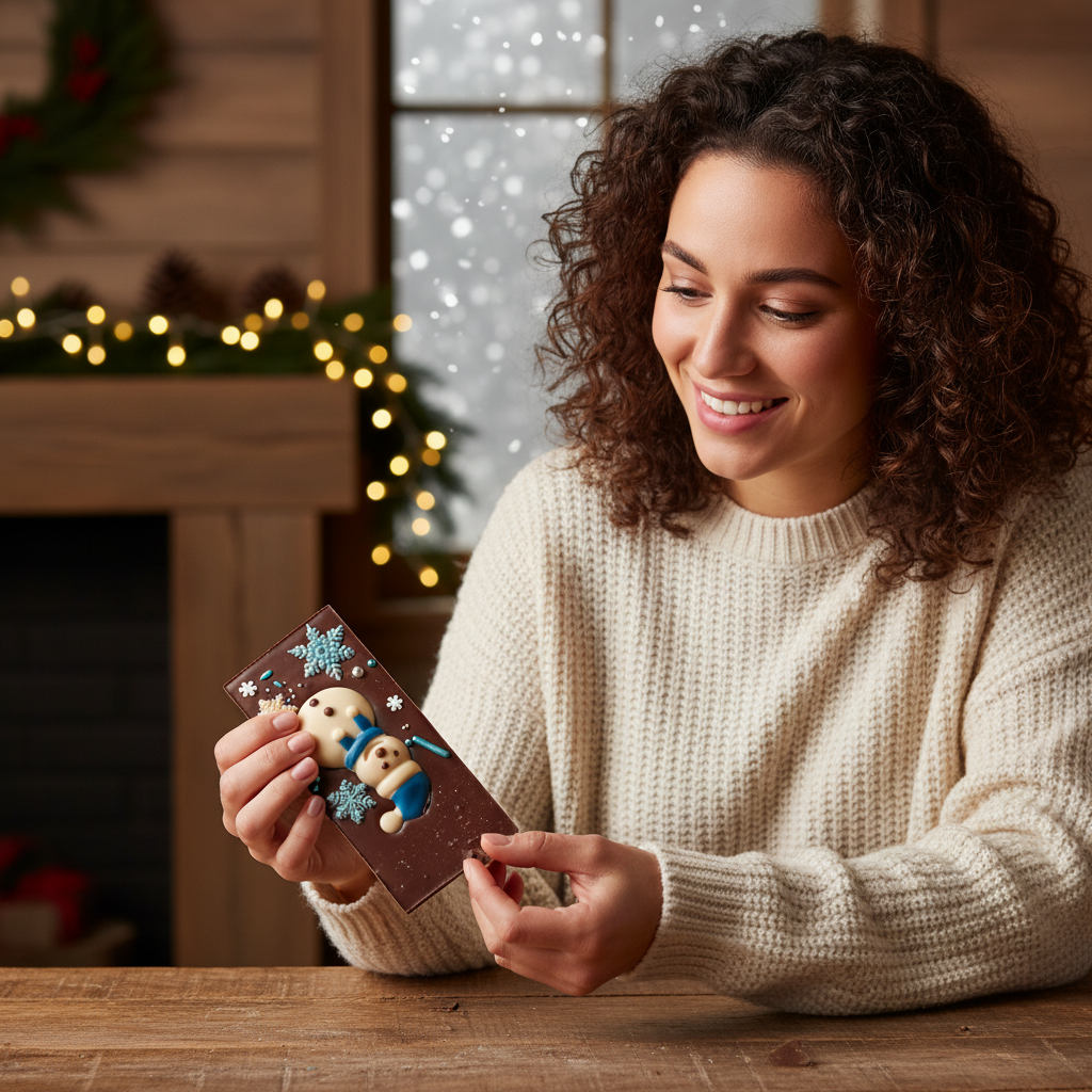 Tavoletta invernale di cioccolato al latte 120g