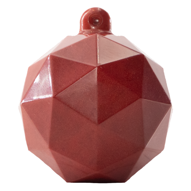 White and milk chocolate festive Christmas bowl 60g