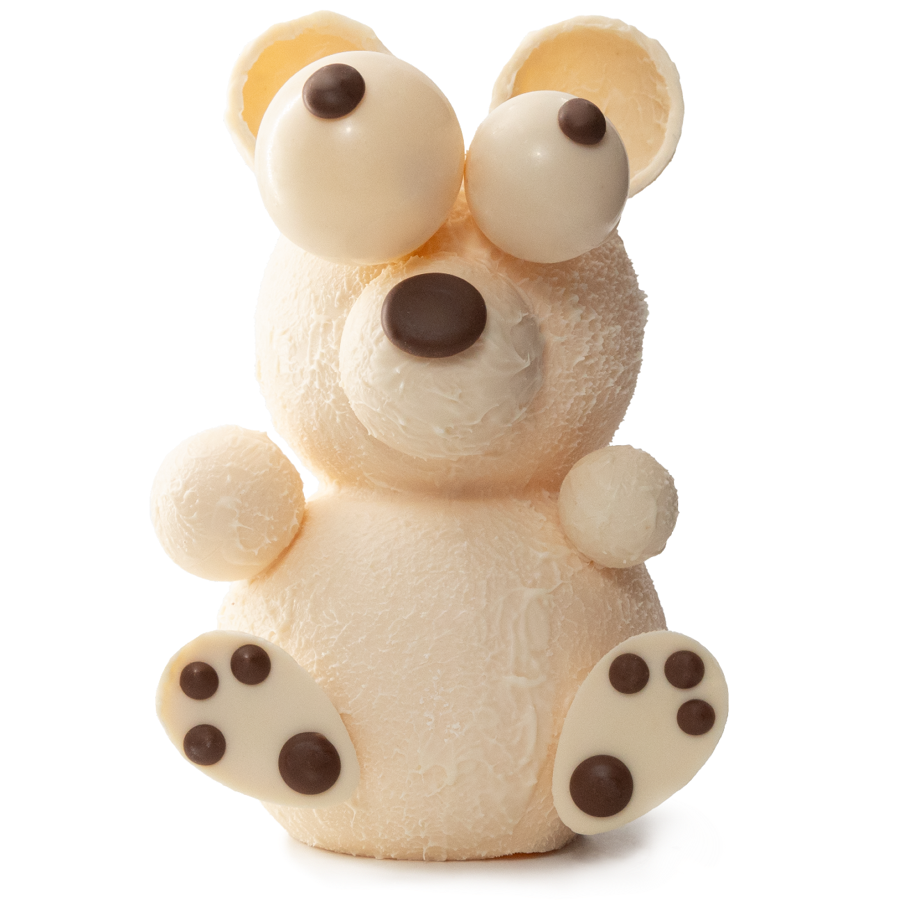 Oso de chocolate blanco 3D