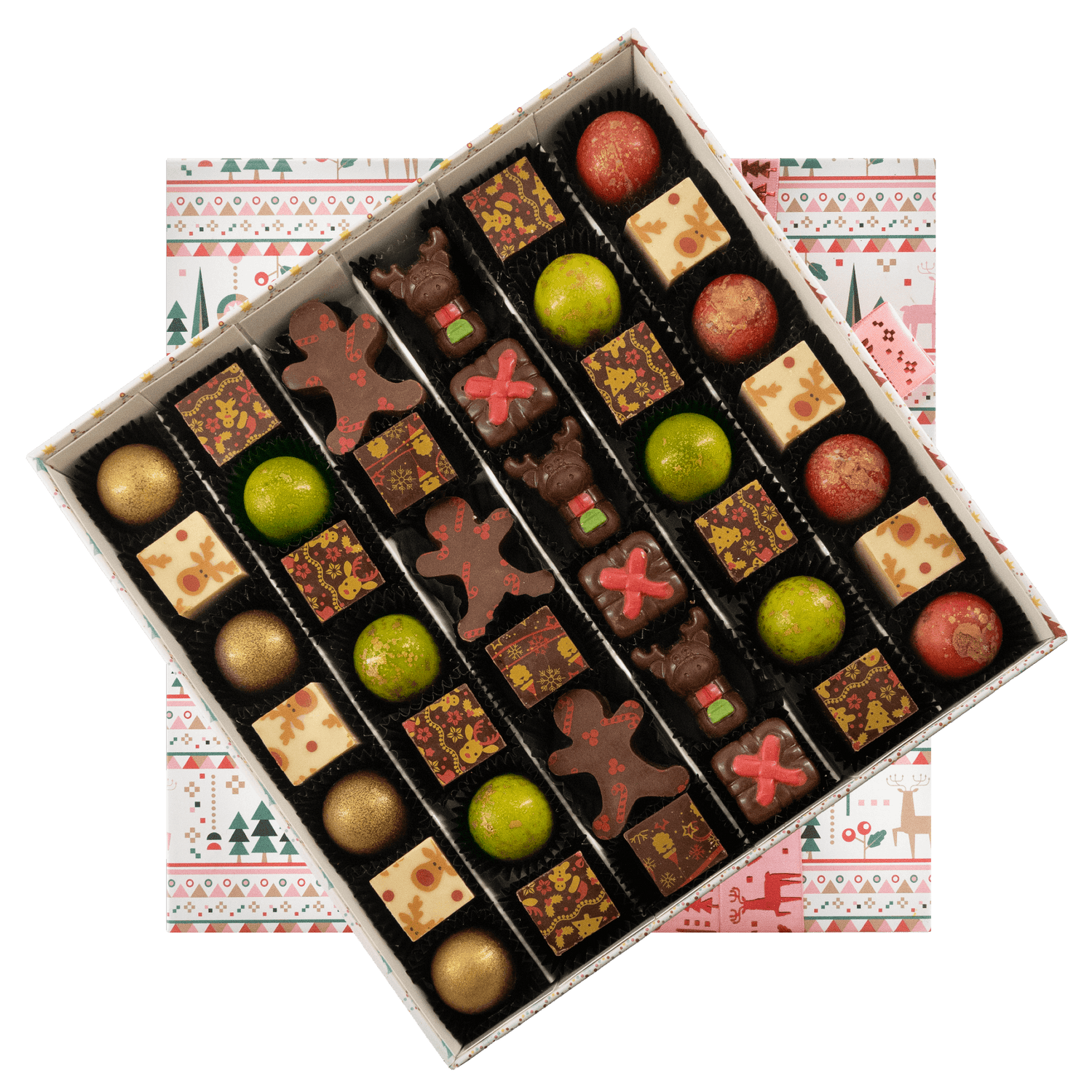 Kerst winter wonderland 40 pralines 590 Grs