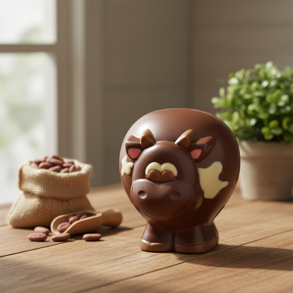 Mucca al cioccolato fondente 130g