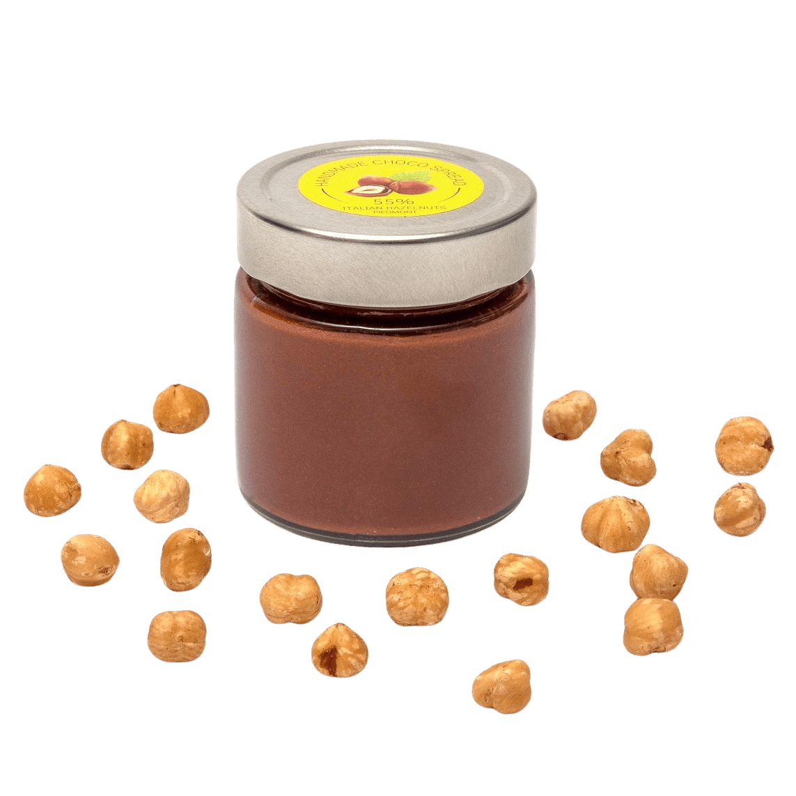 55% Italian Piedmont hazelnut chocolate spread 250g 5407008475093 The Belgian Chocolate Makers