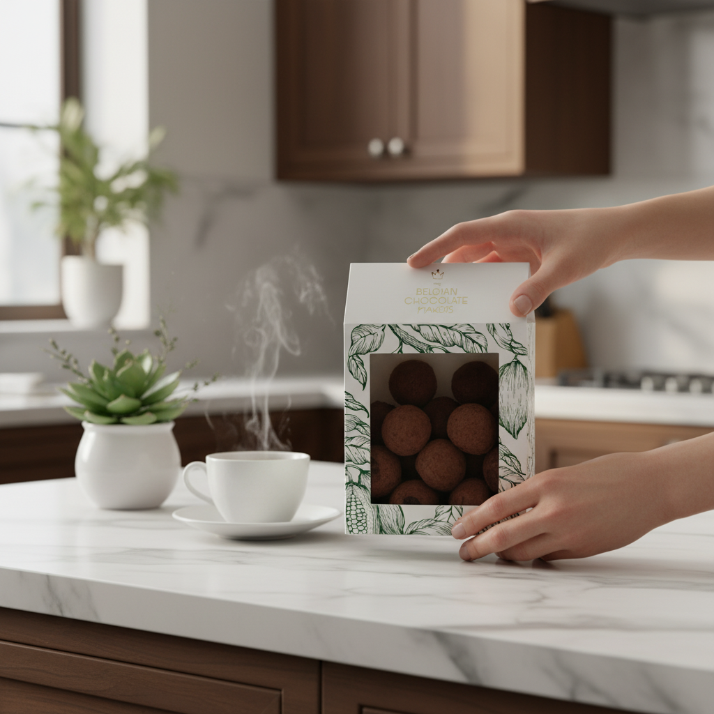 Sacchetto di tartufi belgi con copertura di cacao 160g