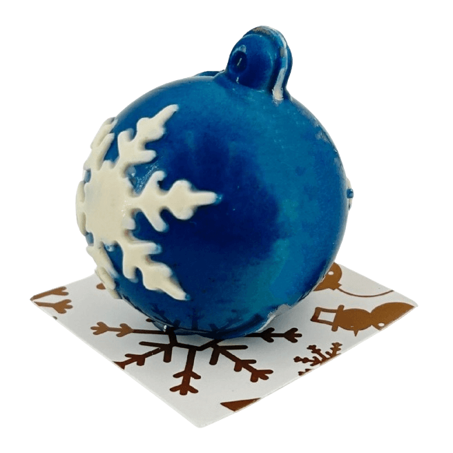 Weiße Schokolade festliche Weihnachtsschale 60g