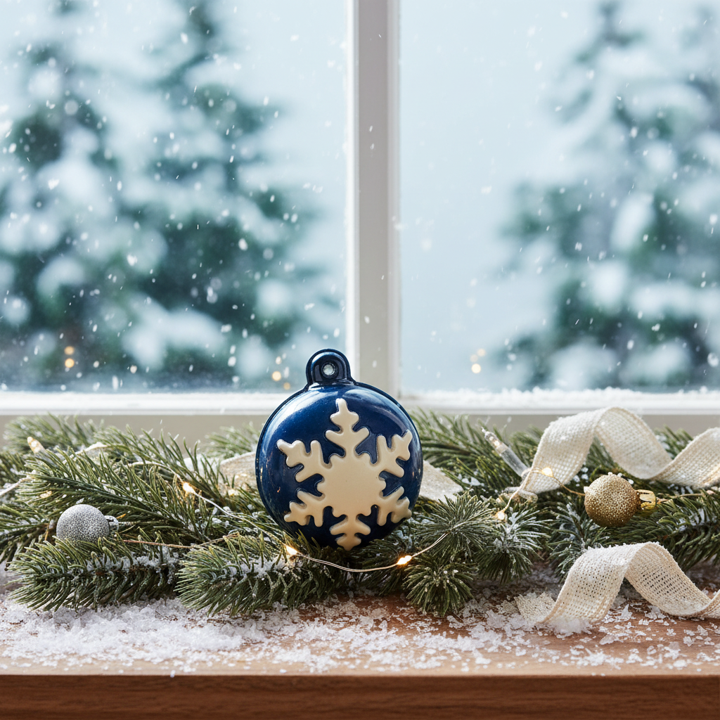 Weiße Schokolade festliche Weihnachtsschale 60g