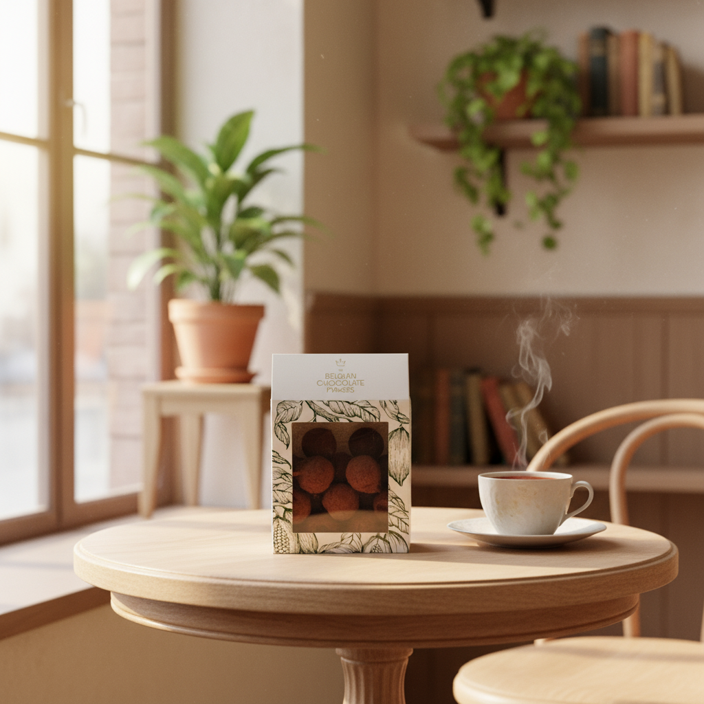 Sacchetto di tartufi belgi con copertura di cacao 160g