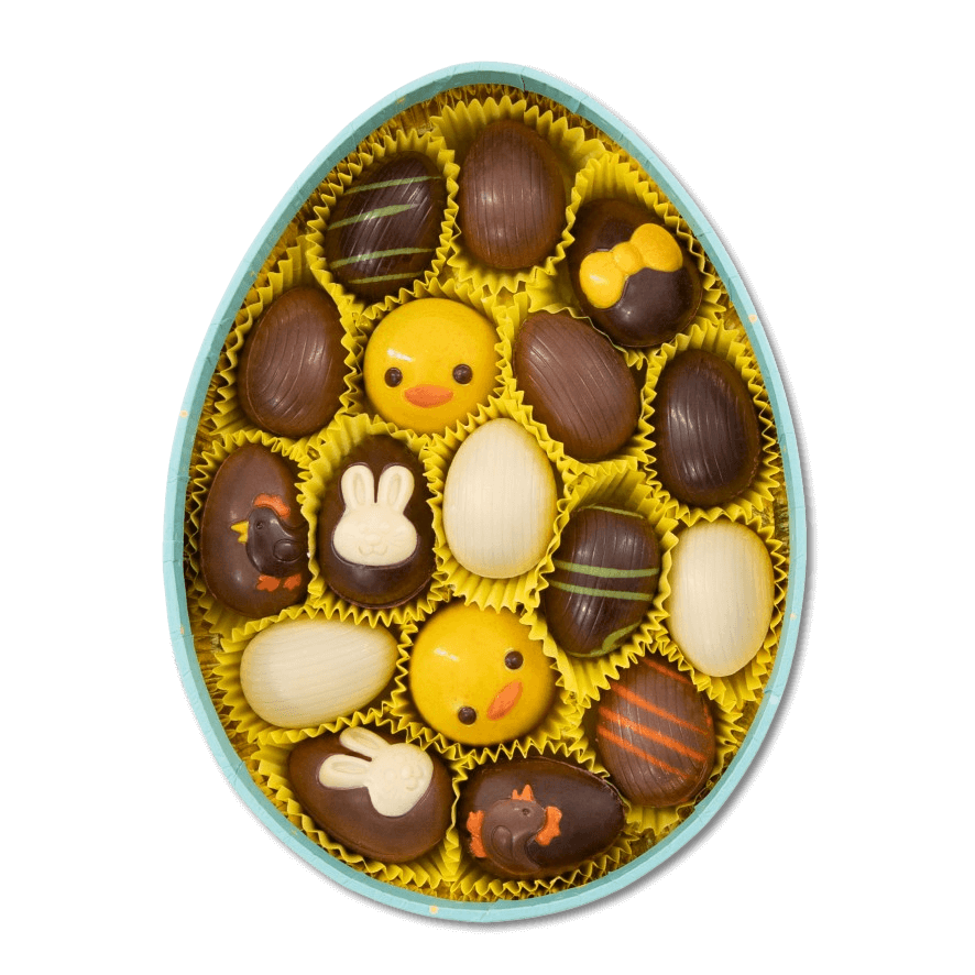 Box of 17 Easter chocolate eggs 145g 5407008470135 The Belgian Chocolate Makers