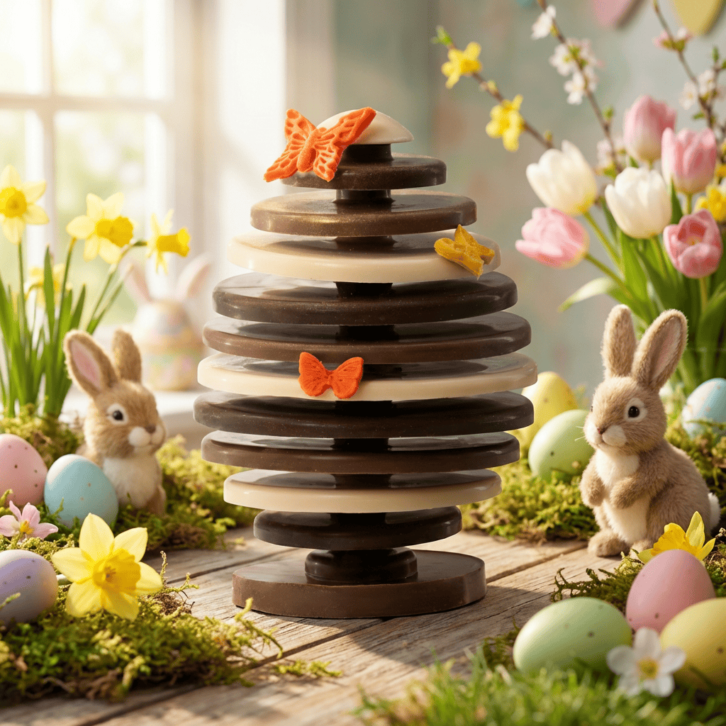 Butterfly Easter chocolate egg 300g 5407008470142 The Belgian Chocolate Makers