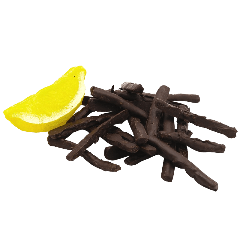 Candied lemon peels dipped in chocolate 5407008479268 The Belgian Chocolate Makers