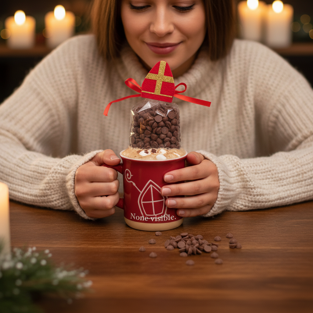Gocce di cioccolato al latte in tazza San Nicola 200g