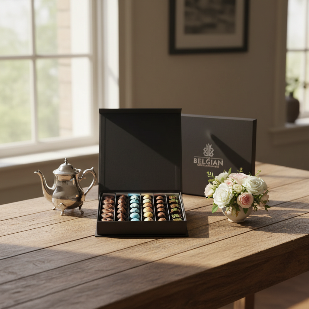 Luxury box of 36 chocolate pralines