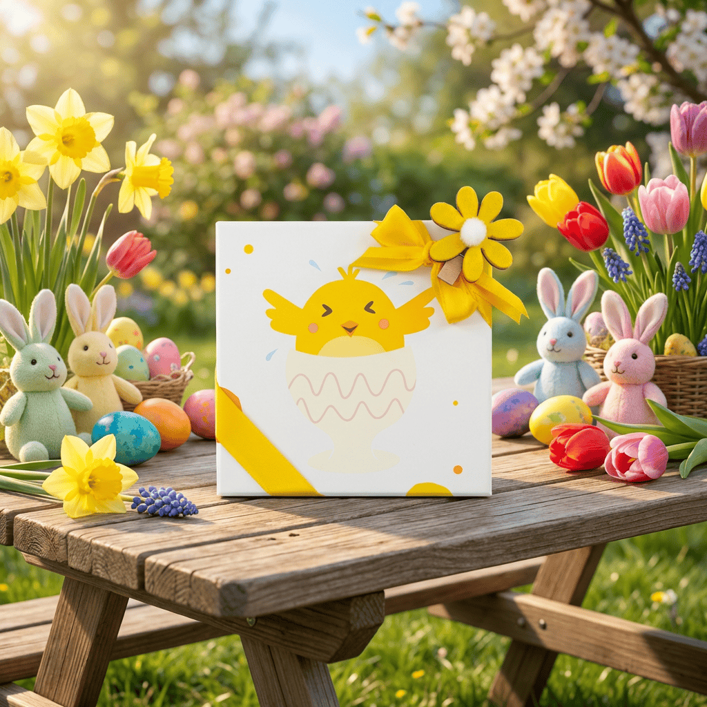 Chick box of 9 Easter pralines 135g 5407008473143 The Belgian Chocolate Makers