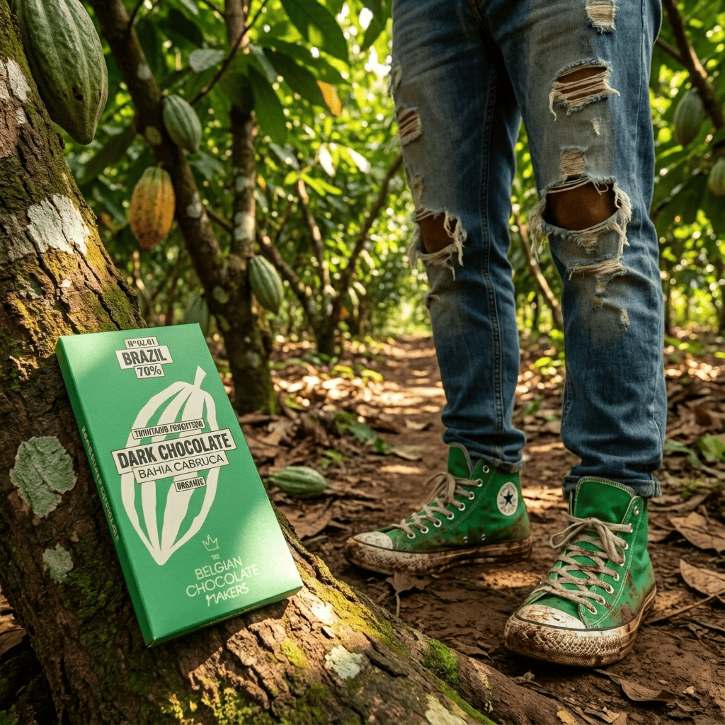 Chocolate bar origin Brazil Bahia Cabruca 70% 5407008479367 The Belgian Chocolate Makers