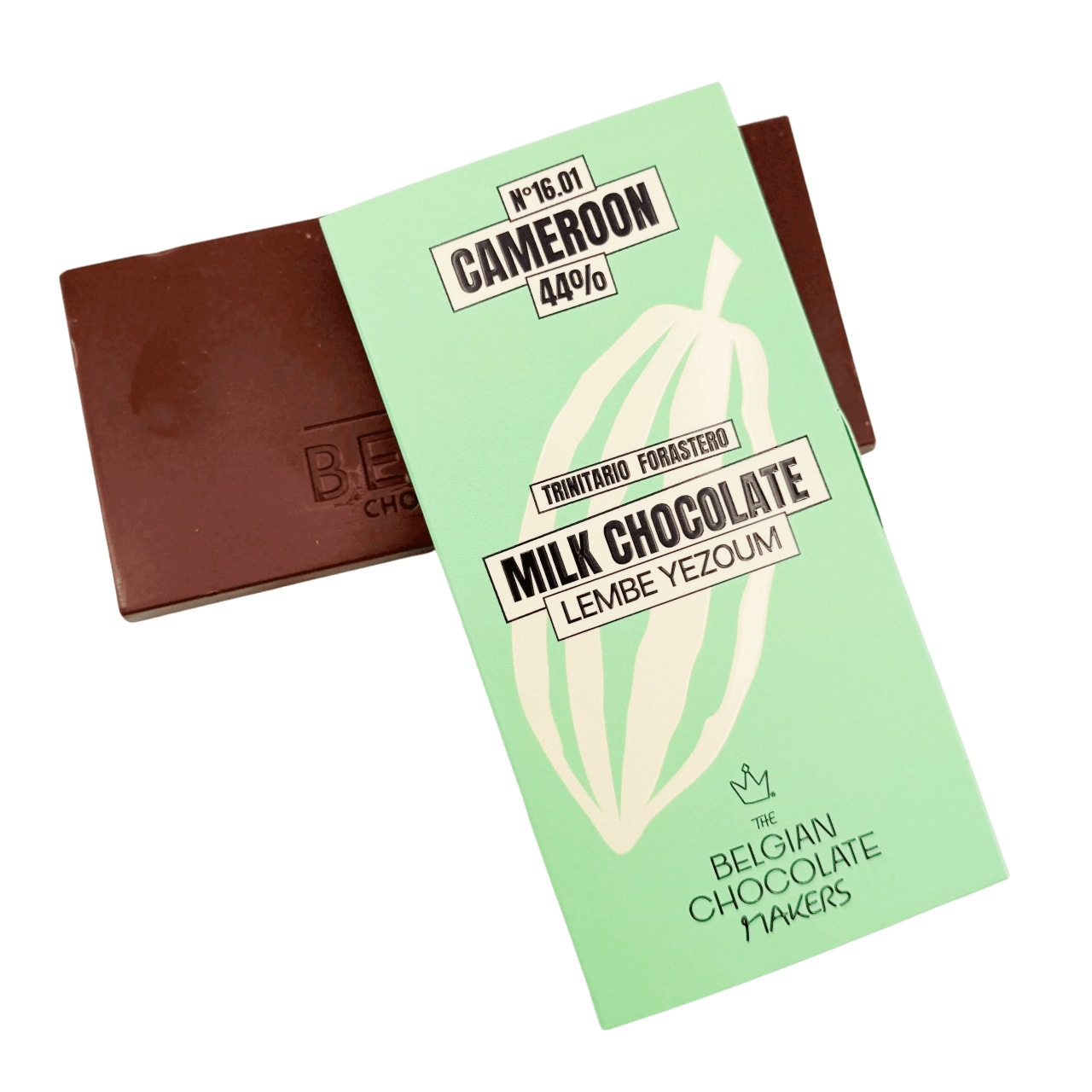 Chocolate bar origin Cameroon Lembé Yézoum 44% 5407008479350 The Belgian Chocolate Makers