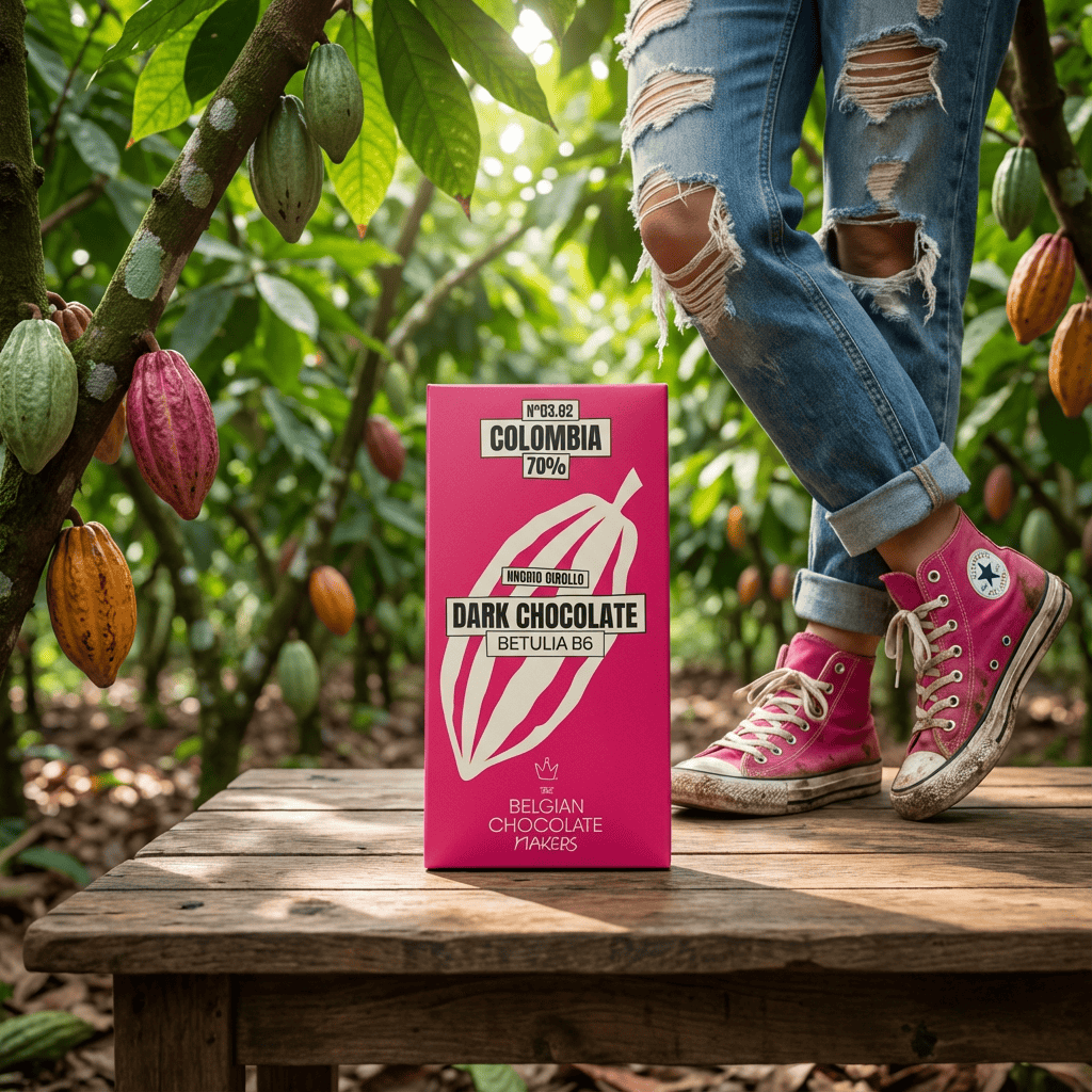 Chocolate bar origin Colombia Betulia B6 70% 5407008478261 The Belgian Chocolate Makers
