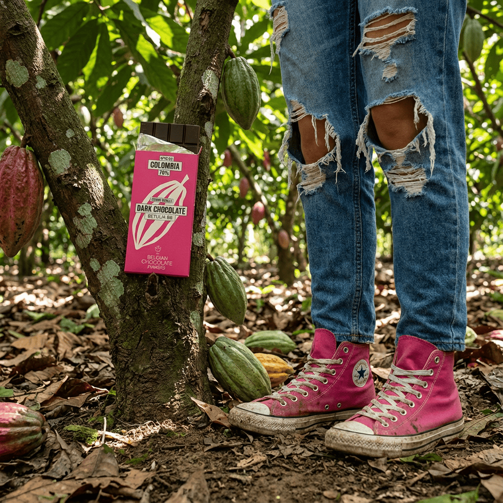 Chocolate bar origin Colombia Betulia B6 70% 5407008478261 The Belgian Chocolate Makers