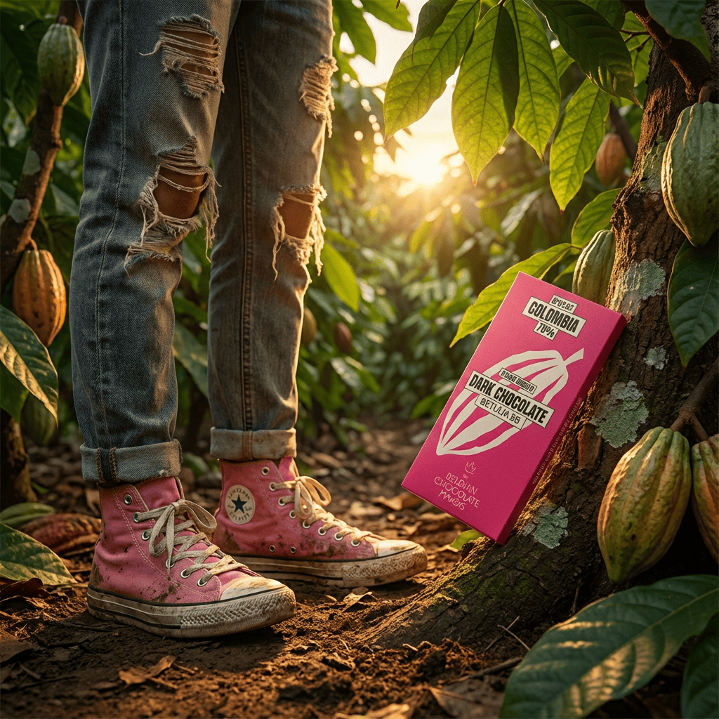 Chocolate bar origin Colombia Betulia B6 70% 5407008478261 The Belgian Chocolate Makers