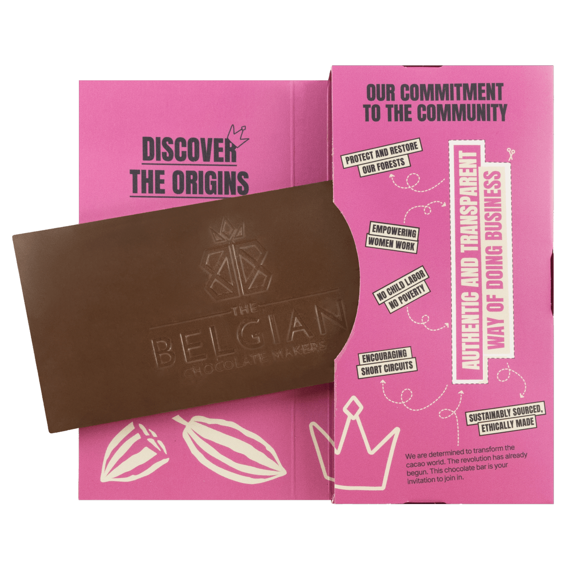 Chocolate bar origin Colombia Chigorodo Antiquia Acefuver 44% 5407008479343 The Belgian Chocolate Makers