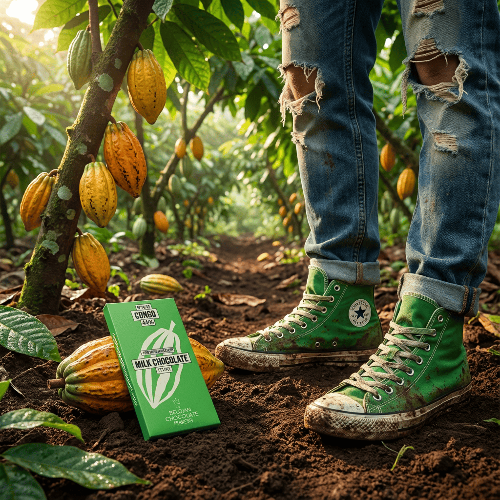 Chocolate bar origin Congo Ituri 44% 5407008477783 The Belgian Chocolate Makers