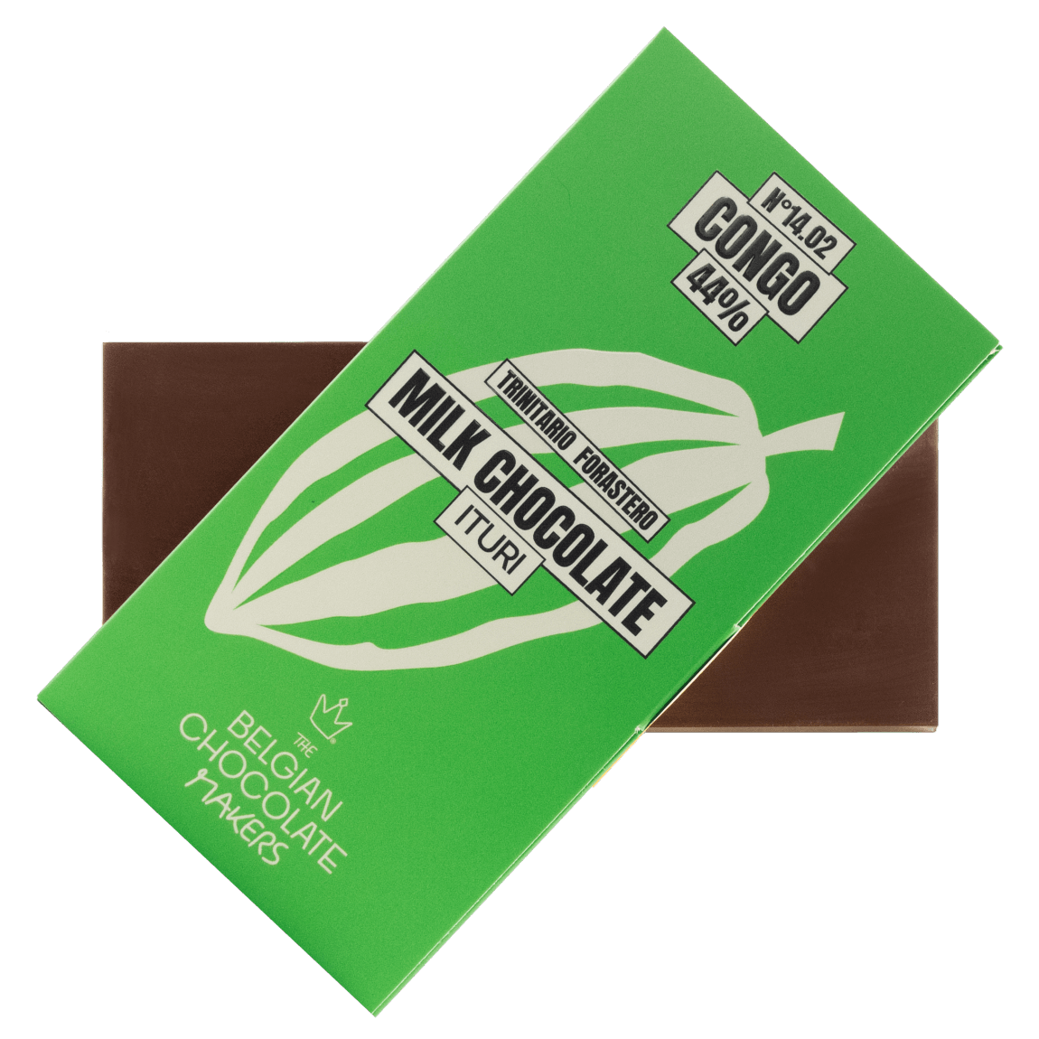 Chocolate bar origin Congo Ituri 44% 5407008477783 The Belgian Chocolate Makers