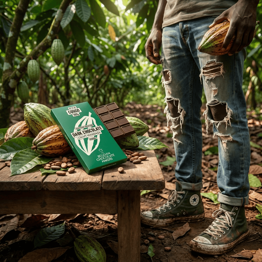 Chocolate bar origin Congo Okapi Mambasa 70% 5407008478223 The Belgian Chocolate Makers