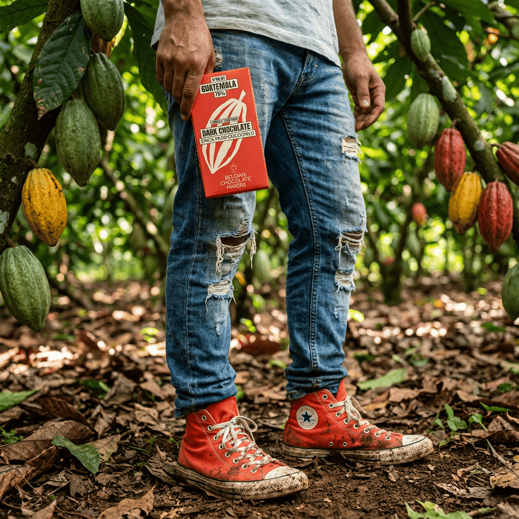 Chocolate bar origin Guatemala Finca Paso Cocodrilo 75% 5407008476168 The Belgian Chocolate Makers