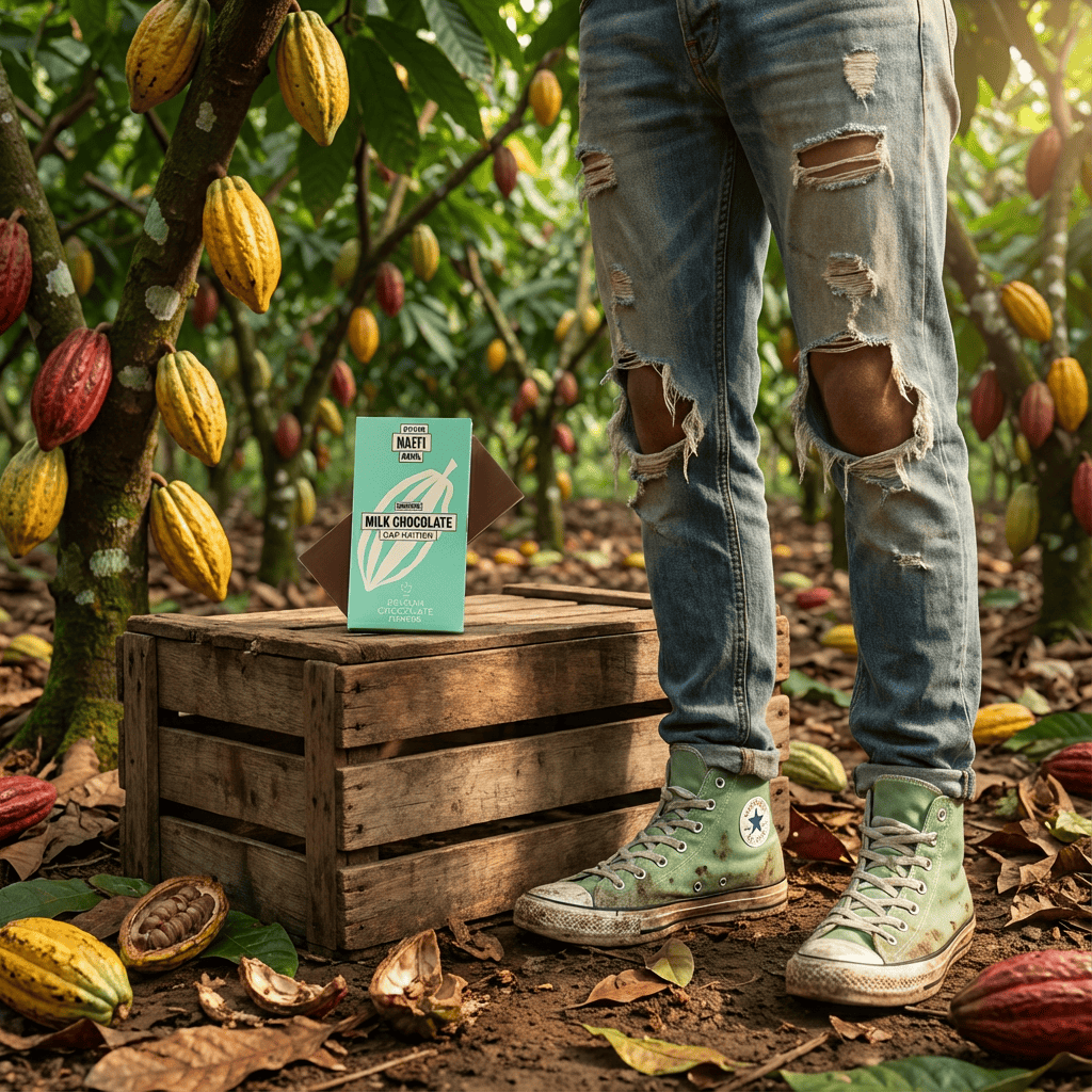 Chocolate bar origin Haïti Cap Haïtien 44% 5407008479534 The Belgian Chocolate Makers