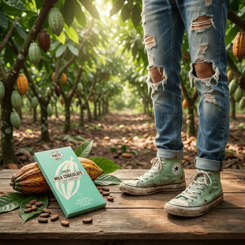 Chocolate bar origin Haïti Cap Haïtien 44% 5407008479534 The Belgian Chocolate Makers