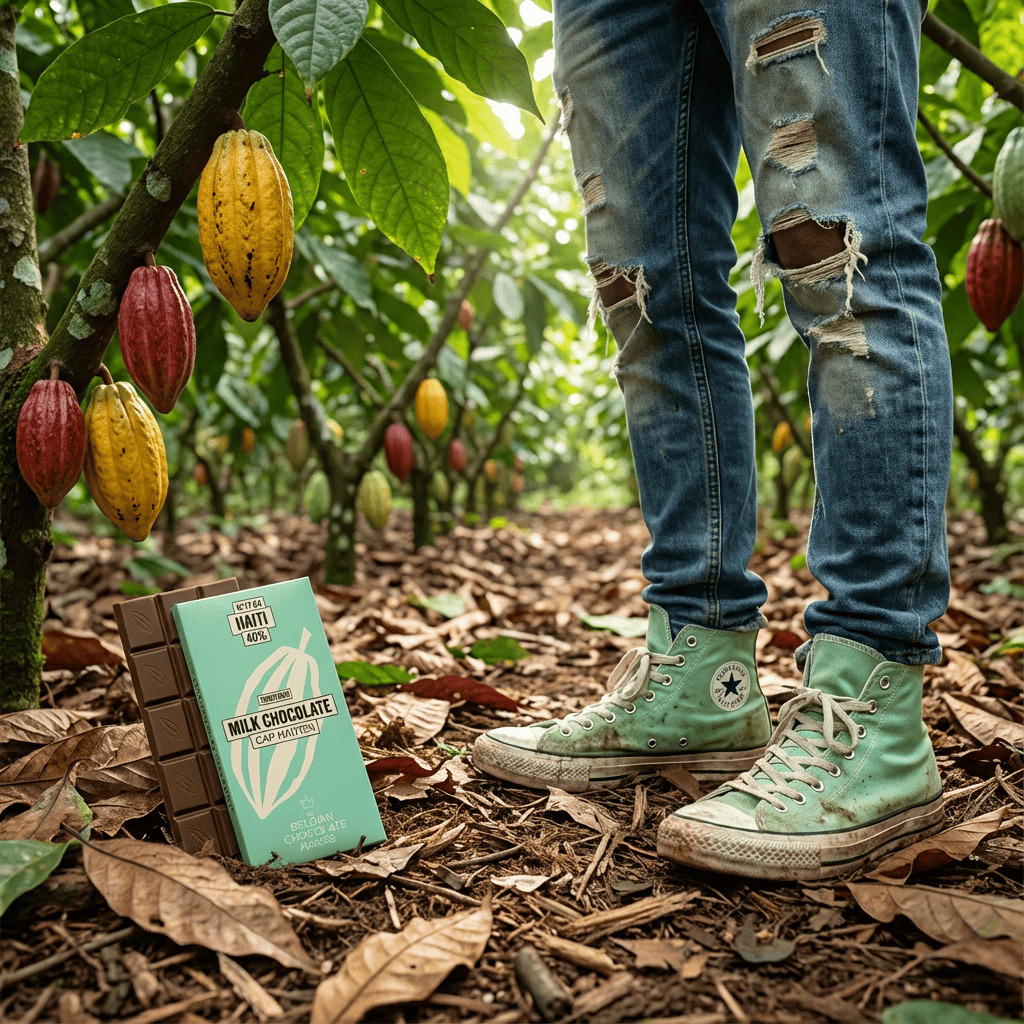 Chocolate bar origin Haïti Cap Haïtien 44% 5407008479534 The Belgian Chocolate Makers