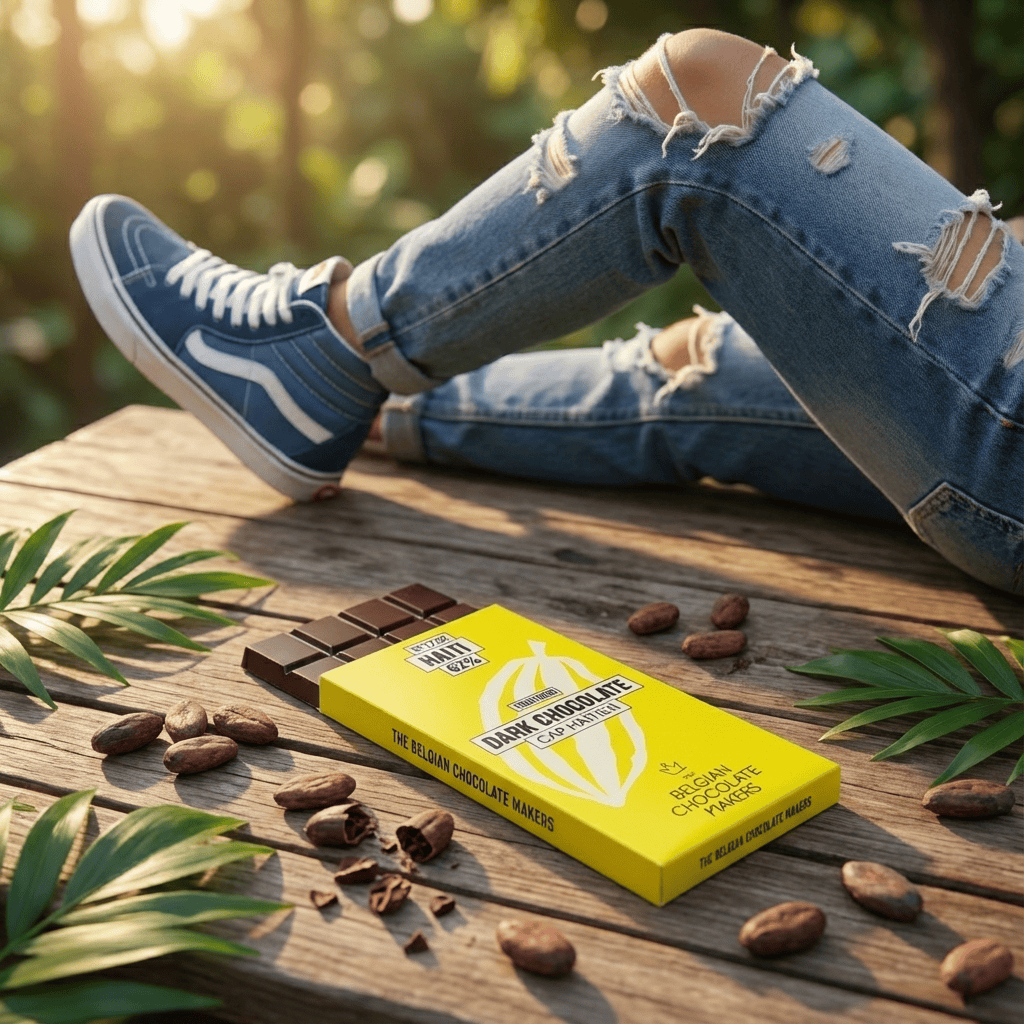 Chocolate bar origin Haïti Cap Haïtien 62% 5407008479541 The Belgian Chocolate Makers