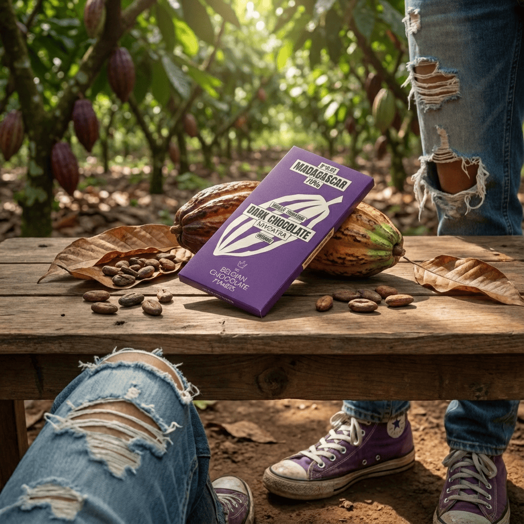 Chocolate bar origin Madagascar Mivoatra 70% 5407008478230 The Belgian Chocolate Makers