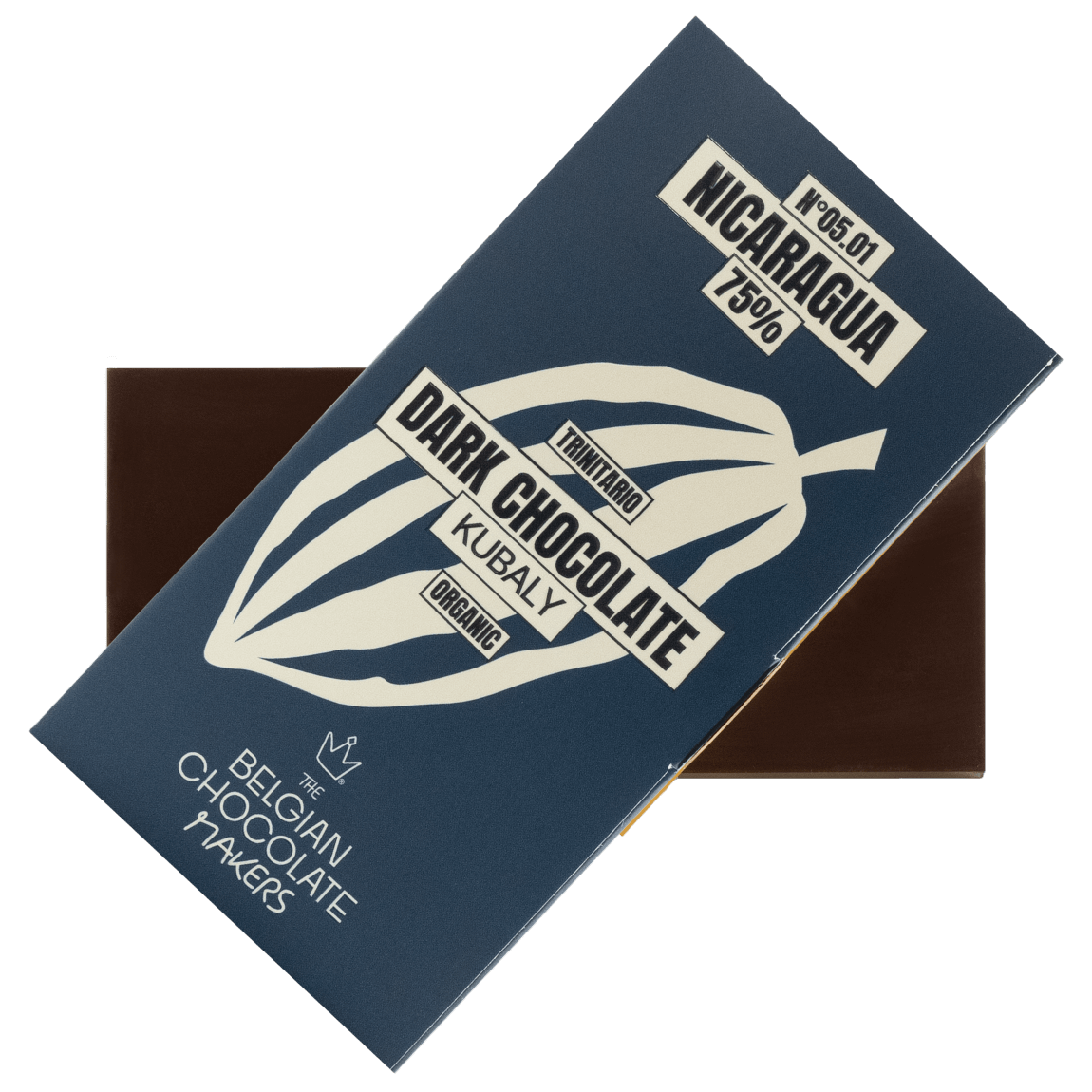 Chocolate bar origin Nicaragua Kubaly 75% 5407008476236 The Belgian Chocolate Makers