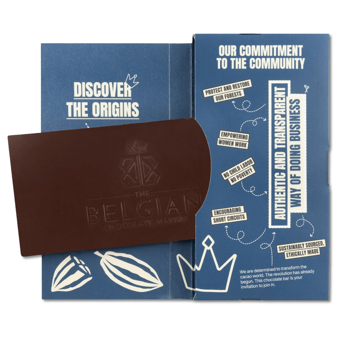 Chocolate bar origin Nicaragua Kubaly 75% 5407008476236 The Belgian Chocolate Makers