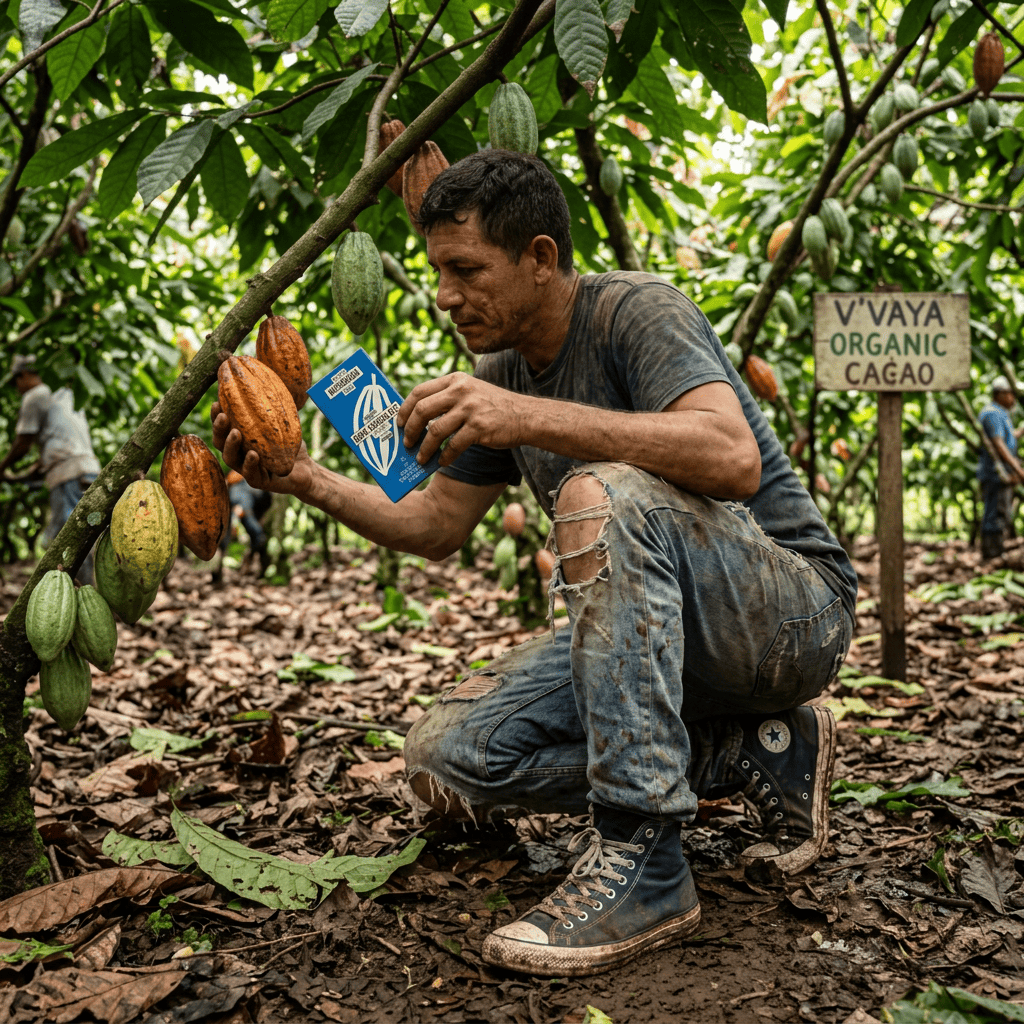 Chocolate bar origin Nicaragua V'Vaya 70% 5407008478254 The Belgian Chocolate Makers