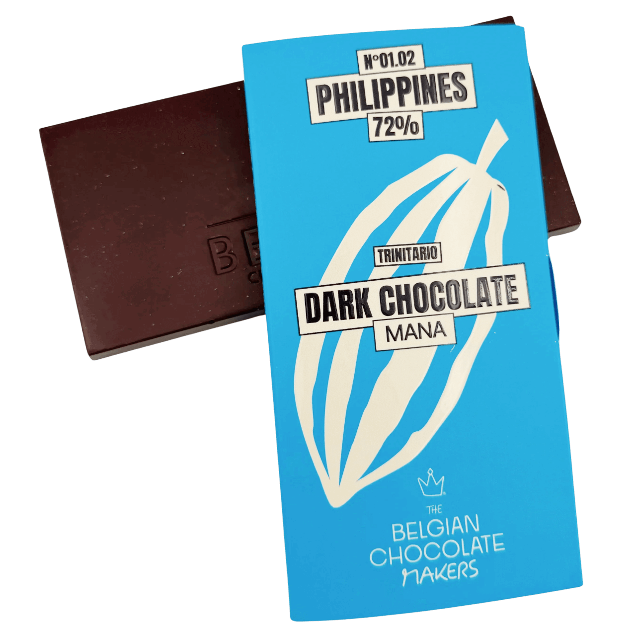 Chocolate bar origin Philippines Mana 72% 5407008477790 The Belgian Chocolate Makers