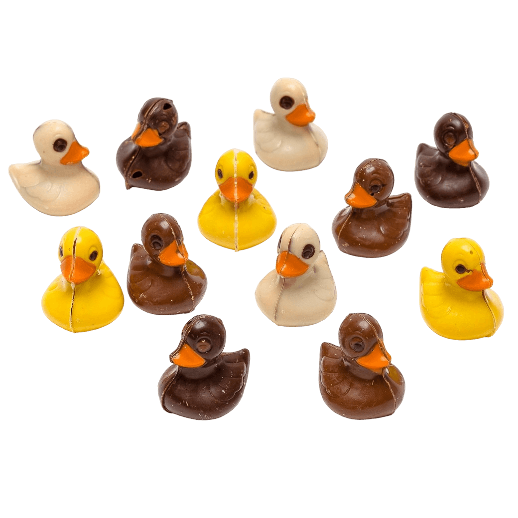 Chocolate ducks (praliné) 130g 5407008478353 The Belgian Chocolate Makers