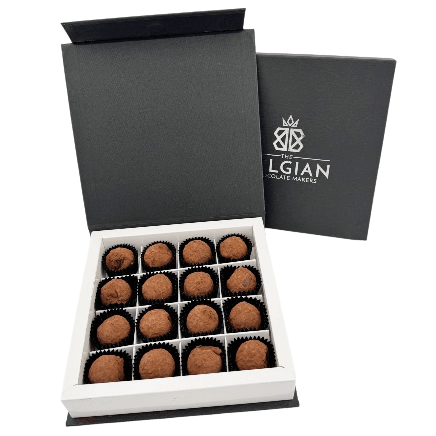 Chocolate truffles cacao flavour 16 pieces 5407008470951 The Belgian Chocolate Makers