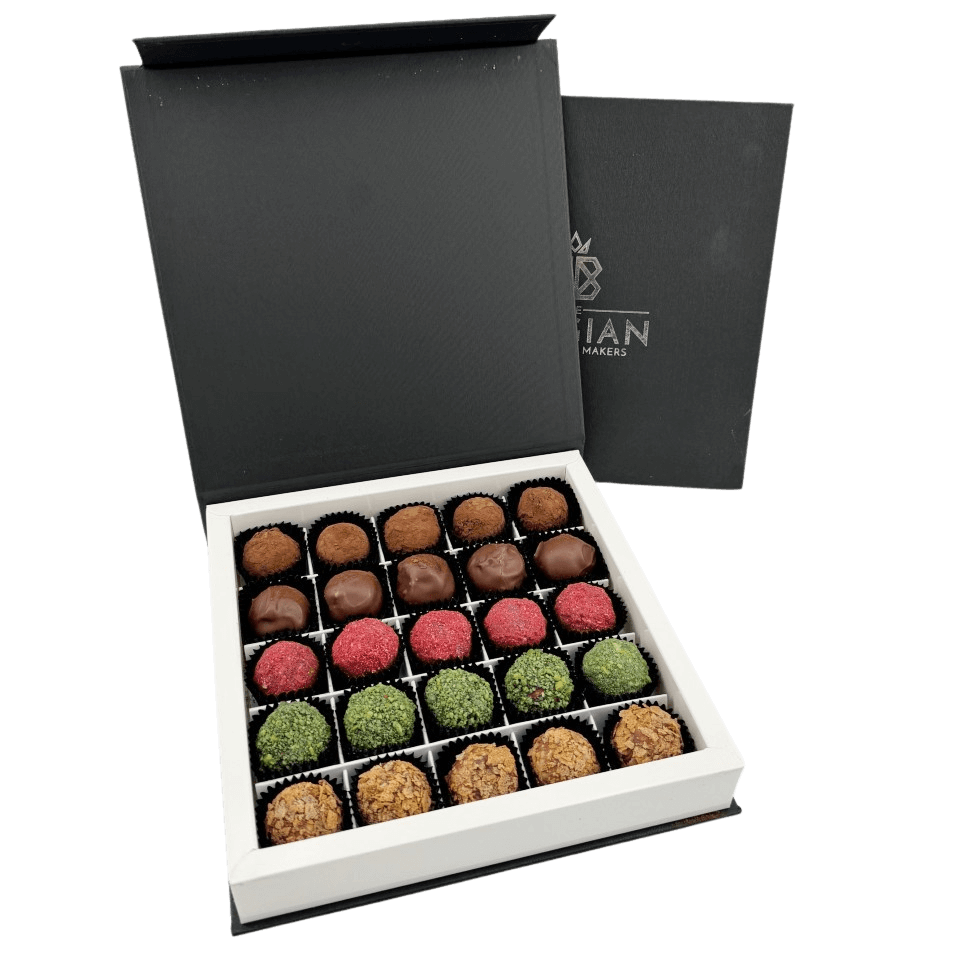 Chocolate truffles mixed flavour 25 pieces 5407008478001 The Belgian Chocolate Makers