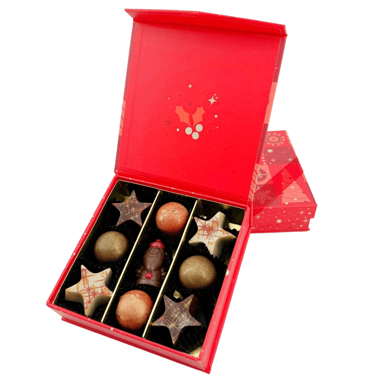 Christmas 9 pralines box ho-ho-ho 135g 5407008479411 The Belgian Chocolate Makers