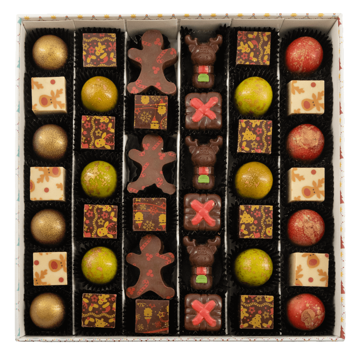 Christmas box my bear friend 40 pralines 570g 5407008478568 The Belgian Chocolate Makers